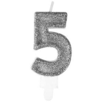 Opakowanie Świeczka premium 5 srebrna