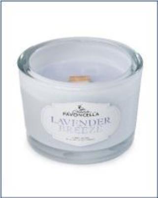Świeczka sojowa Lavender Breeze biała 170g. Wydawca: Pavoncella. SmakLiter.pl Opakowanie Świeczka sojowa Lavender Breeze biała 170g