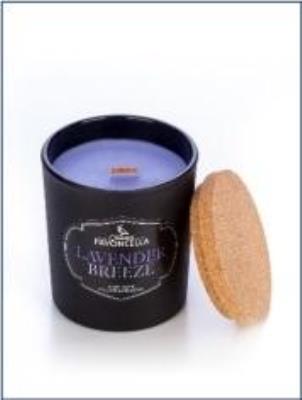 Świeczka sojowa Lavender Breeze czarna 135g. Wydawca: Pavoncella. SmakLiter.pl Opakowanie Świeczka sojowa Lavender Breeze czarna 135g