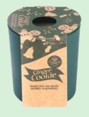 Świeczka sojowa Powąchaj mnie Ginger Cookie 130ml. Wydawca: Pavoncella. SmakLiter.pl Opakowanie Świeczka sojowa Powąchaj mnie Ginger Cookie 130ml