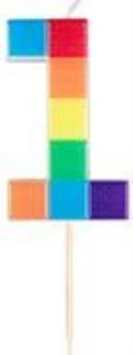 Opakowanie Świeczka urodzinowa 1 klocki 7cm