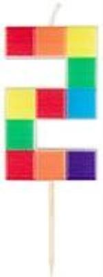 Opakowanie Świeczka urodzinowa 2 klocki 7cm