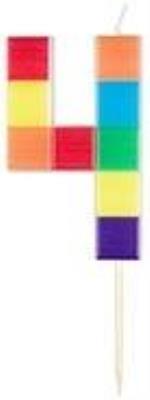 Opakowanie Świeczka urodzinowa 4 klocki 7cm