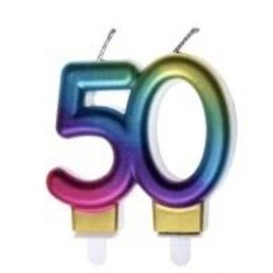 Opakowanie Świeczka urodzinowa 50 kolorowa