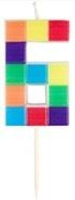 Opakowanie Świeczka urodzinowa 6 klocki 7cm