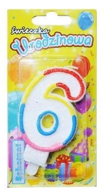 Opakowanie Świeczka urodzinowa 6