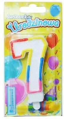 Opakowanie Świeczka urodzinowa 7