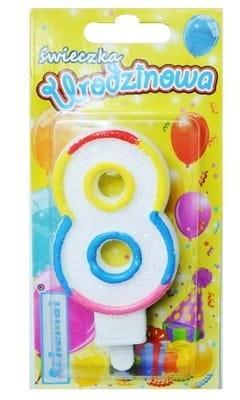 Opakowanie Świeczka urodzinowa 8