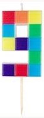 Opakowanie Świeczka urodzinowa 9 klocki 7cm