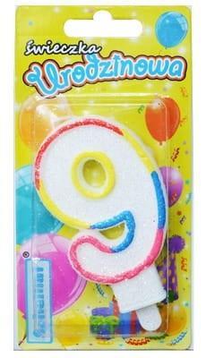 Opakowanie Świeczka urodzinowa 9