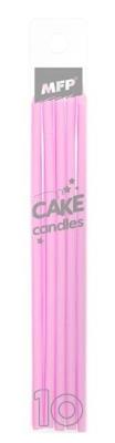 Opakowanie Świeczki 14cm różowe 10szt