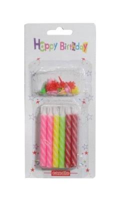 Opakowanie Świeczki urodzinowe kolorowe 12szt