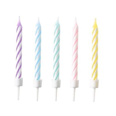 Opakowanie Świeczki urodzinowe Pastel Rainbow 10szt.