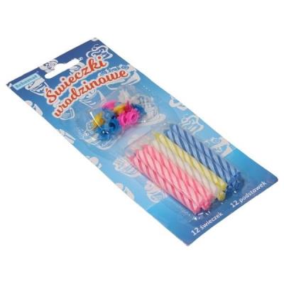 Opakowanie Świeczki urodzinowe premium 12szt