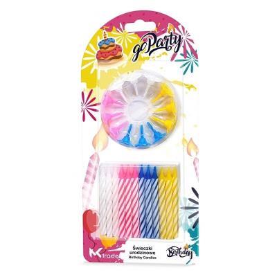 Opakowanie Świeczki urodzinowe spiralne 6,5cm 24szt