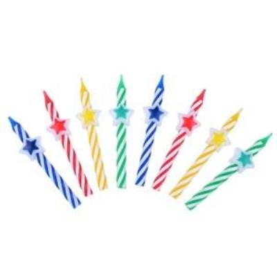 Opakowanie Świeczki urodzinowe z gwiazdką 8szt
