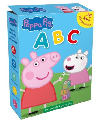 Opakowanie Świnka Peppa. ABC. Karty edukacyjne w pudełku