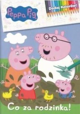 Opakowanie Świnka Peppa. Dodaj kolorów. Co za rodzinka!