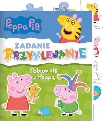 Świnka Peppa. Zadanie przyklejanie. Pobaw się z.... Autor:   Praca zbiorowa. SmakLiter.pl Okładka książki Świnka Peppa. Zadanie przyklejanie. Pobaw się z...