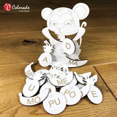 Opakowanie Sylabowe zwierzaki - małpka sylabowa