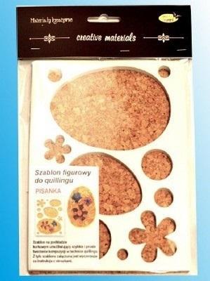 Opakowanie Szablon figurowy do quillingu pisanka 14.5x19cm
