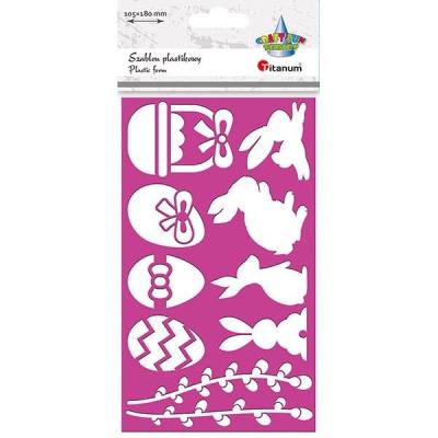 Opakowanie Szablon plastikowy 105x180mm Wielkanoc