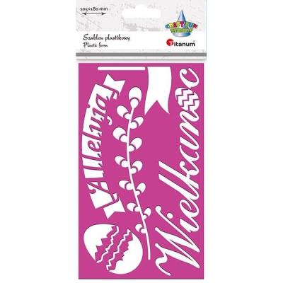 Opakowanie Szablon plastikowy 105x180mm Wielkanoc