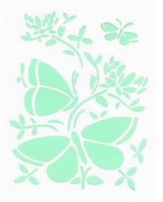 Opakowanie Szablon Silhouette Trzy motyle