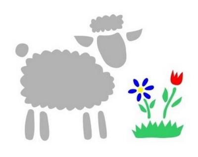 Opakowanie Szablon zmywalny 12x15cm