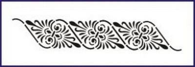 Opakowanie Szablon zmywalny 6x28cm 0,5mm