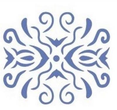 Opakowanie Szablon zmywalny ornament 12x15cm 0,5mm