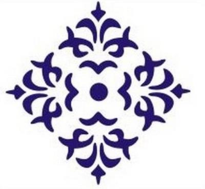 Opakowanie Szablon zmywalny ornament 12x15cm 0,5mm