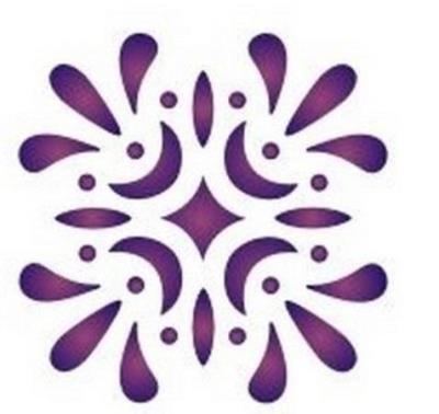 Opakowanie Szablon zmywalny ornament 12x15cm 0,5mm