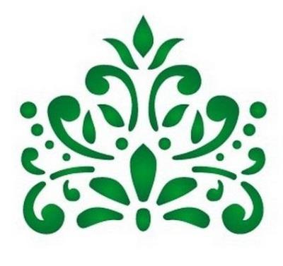 Opakowanie Szablon zmywalny ornament 12x15cm