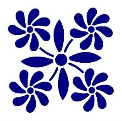 Opakowanie Szablon zmywalny ornament 20x30cm