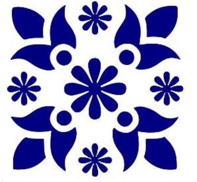 Opakowanie Szablon zmywalny ornament 20x30cm