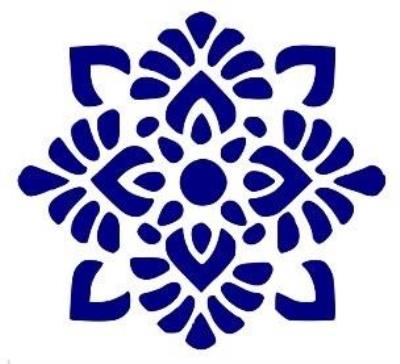 Opakowanie Szablon zmywalny ornament A4 20x30cm