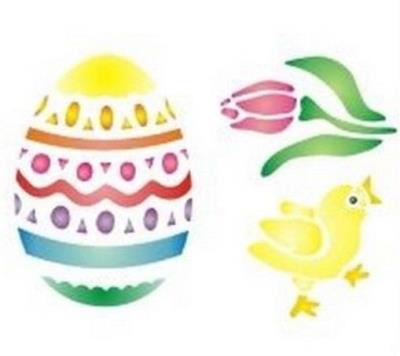 Opakowanie Szablon zmywalny wielkanocny 12x15cm