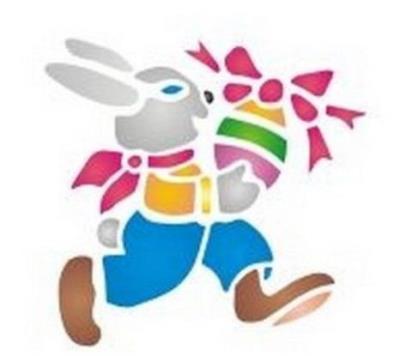 Opakowanie Szablon zmywalny wielkanocny 12x15cm