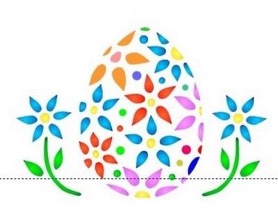 Opakowanie Szablon zmywalny wielkanocny 12x15cm