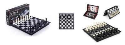 Szachy 3w1 magnetyczne elastyczne 31,5x31,5x2cm. Wydawca: W&K. SmakLiter.pl Opakowanie Szachy 3w1 magnetyczne elastyczne 31,5x31,5x2cm