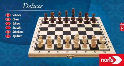 Szachy deluxe NORIS. Wydawca: SIMBA. SmakLiter.pl Opakowanie Szachy deluxe NORIS