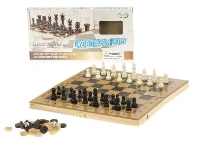 Opakowanie Szachy drewniane 2w1