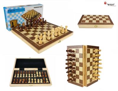 Opakowanie Szachy drewniane magnetyczne premium 39,5*39,5cm