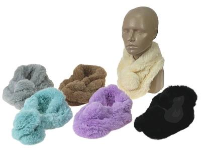 Opakowanie Szalik kołnierz pluszowy z zapięciem MIX