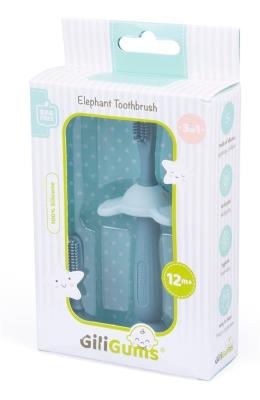 Opakowanie Szczoteczka Słoń niebieska 2w1