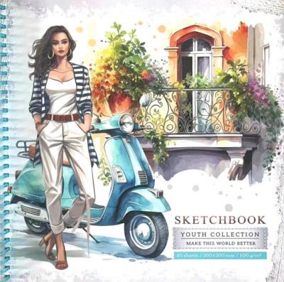 Opakowanie Szkicownik 200x200/40K gładki Kobieta FRESH