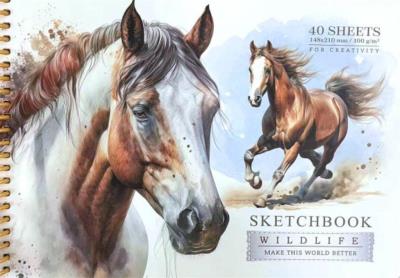 Opakowanie Szkicownik A5/40K koło gładki Koń FRESH