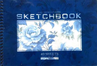 Opakowanie Szkicownik A5/40K koło gładki Kwiaty FRESH