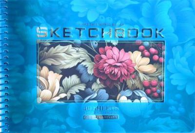 Opakowanie Szkicownik A5/40K koło gładki Kwiaty FRESH